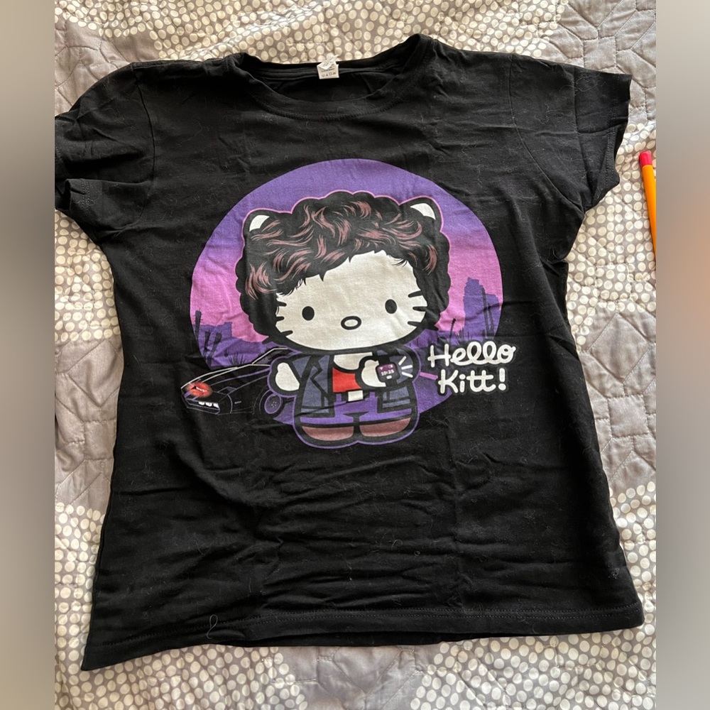 Hello Kitty Knight Rider Mashup Graphic Tee